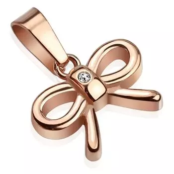 Подвеска Золотой бантик