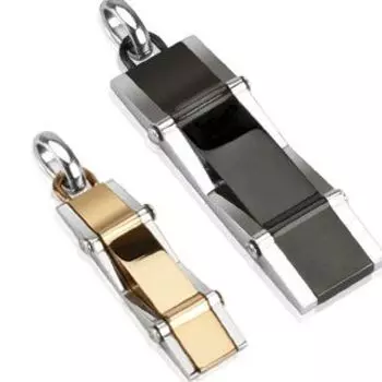 Подвески для влюбленных с зигзагообразным краем