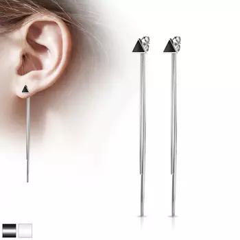 Серьги длинные с двумя цепочками