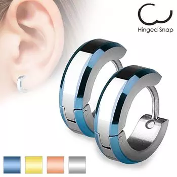 Серьги с позолоченными краями