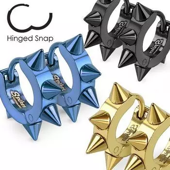 Серьги с шипами