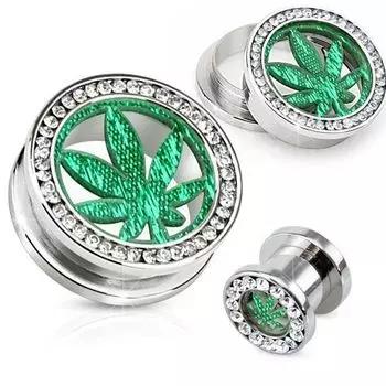 Туннель с листом