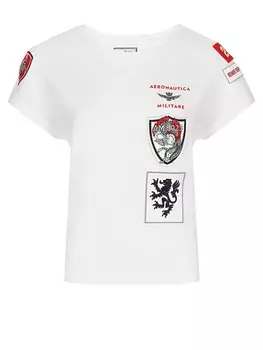 Футболка женская Multi-patch AERONAUTICA MILITARE