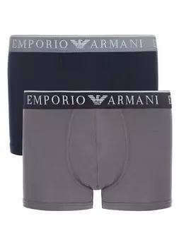 Комплект трусов-боксеров мужских Mens Knit 2-Pack Trunk EMPORIO ARMANI
