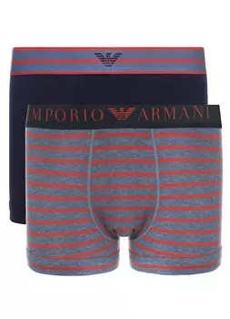 Комплект трусов-боксеров мужских Mens Knit 2-Pack Trunk EMPORIO ARMANI