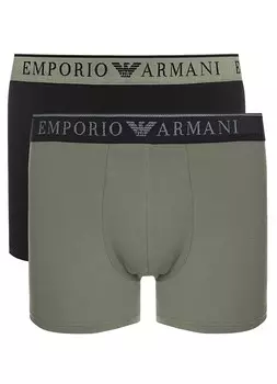 Комплект трусов-боксеров мужских Mens Knit 2-Pack Trunk EMPORIO ARMANI