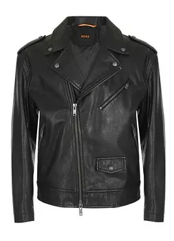 Кожаная куртка мужская Jonu BOSS