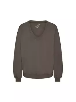 Свитшот женский Fleece Sweater V-Neck with Puffy Sl