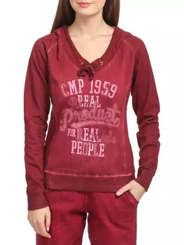 Толстовка женская хлопковая WOMAN SWEAT FI CAMPAGNOLO с начесом