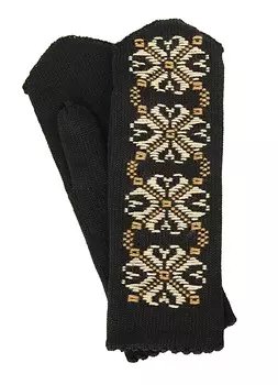 Варежки женские с вышивкой DMITEX