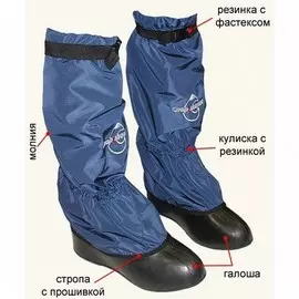 Бахилы Снаряжение (Галоша Из Резины)