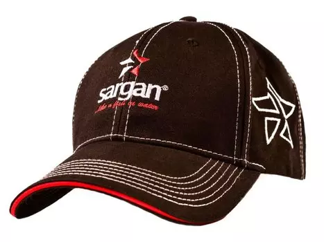 Бейсболка Sargan Летняя, Хлопок, Черная