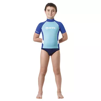 Гидрокостюм Mares Rash Guard Boy, Лайкра, Футболка С Коротким Рукавом, Детская - Детский