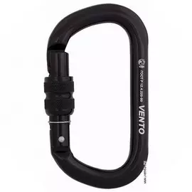 Карабин Венто Овал Черный С Муфтой Дюраль, Keylock