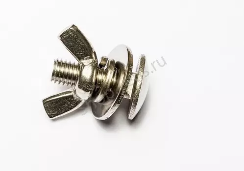 Комплект Стяжной (Болт D8+Шайба+Гровер+Барашек), 25 Мм