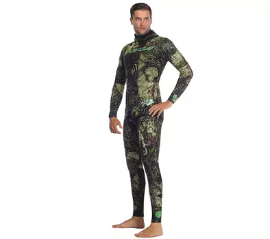 Куртка Гидрокостюма Omer Sea Green 3D Camo, 7Mm,