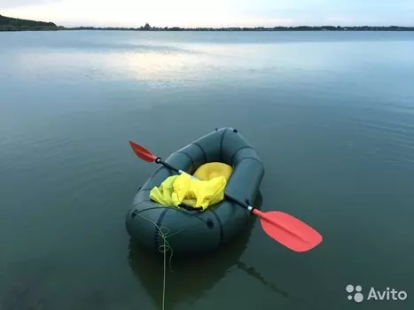 Лодка Тритон Пакрафт 230 Д Зеленая