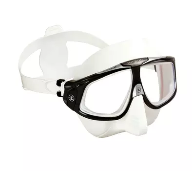 Маска Aqua Lung Sphera X (Белый Силикон), White/black