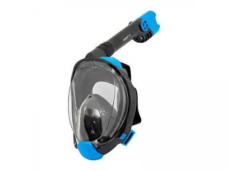 Маска Подводная Полнолицевая Sargan Галактика Премиум Прозрачная/синяя/голубая