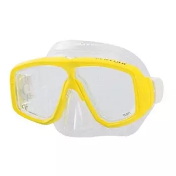 Маска Подводная Tusa Platina (Прозрачный Силикон) Yellow
