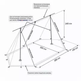 Москитное Укрытие Снаряжение Сиеста