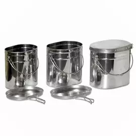 Набор Котелков Роза Ветров Матрешка 3 Шт (5.5Л, 6.5Л, 8.5Л) Крышки С Ручками