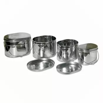 Набор Котелков Роза Ветров Матрешка 4 Шт (2.2Л, 3.5Л, 4.5Л, 6Л) Крышки Без Ручек