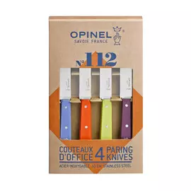 Набор Ножей Opinel Set Of 4 N°112 Assorted Sweet Pop Colours, Нержавеющая Сталь, (4 Шт. Уп.) 001381