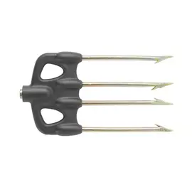 Наконечник Гарпуна Akvilon Многозуб (4 Зуба) Закаленный Оцинкованная Сталь. Черный Пластик. Резьба, М7, 1 Флажок