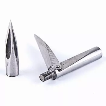 Наконечник Гарпуна Подводного Ружья Steel Пиранья Один Лепесток, Сменная Головка