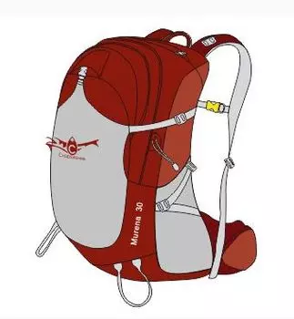 Рюкзак Снаряжение Murena 30 Кирпичный