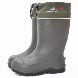 Сапоги Мужские Nordman Ultra Из Эва, Утепленные Флисом, С Манжетой, Черные С Красной Подошвой