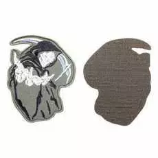 Шеврон Ke Tactical Смерть С Косой 8Х10 См Олива/черный/белый