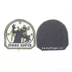 Шеврон Ke Tactical Zombie Hunter 6Х6 См Олива/черный/белый