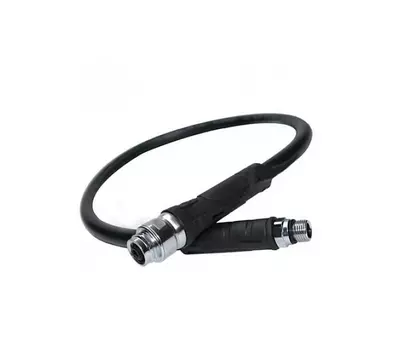 Шланг Среднего Давления 3/8" С Шарнирным Соединением (Черный), 70 См.