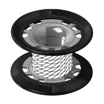 Шпуля-Катушка Стальная С Покрытием, Линем И Карабином, Mares Xr - 45Метров