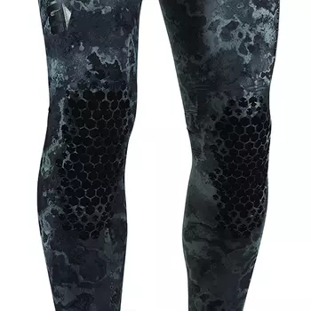 Штаны Гидрокостюма Для Подводной Охоты Mares Sf Explorer Camo Black 30, 3Мм, С Открытой Порой Внутри, Цв.чёрный Камуфляж