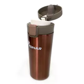 Термос-Кружка Hs.tmк-02 400Ml Кофейный Тонар