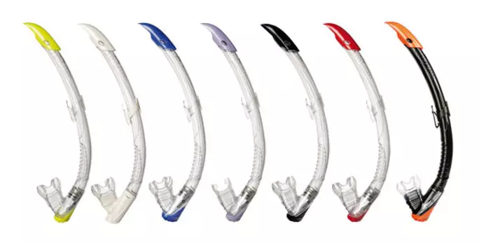 Трубка Подводная Aqualung Zephyr (Прозрачный Силикон) White Arctic