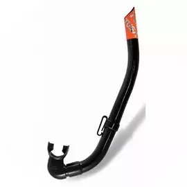 Трубка Подводная Tusa Reef Tourer Black (Черный Силикон)