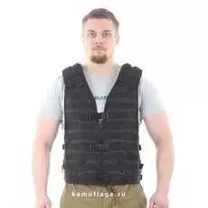 Жилет-Основа Ke Tactical Скорпион С Расширенной Спиной На Molle С Застежкой На Молнию И Фастекс Черный