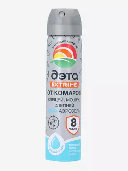 Аэрозоль от насекомых и клещей Дэта, 75 мл, Серебряный