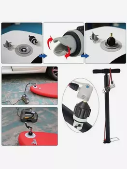 Адаптер для накачки сапов от автомобильного насоса (черный), Черный