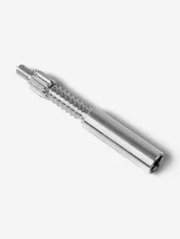 Адаптер-иголка A2S GUN, дюраль, резьба "мама" дюймовая 8/36, Серебряный