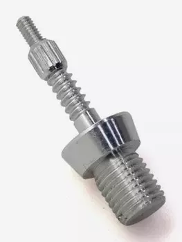 Адаптер-иголка A2S GUN, дюраль, резьба "папа" дюймовая 5/16х27, Серебряный