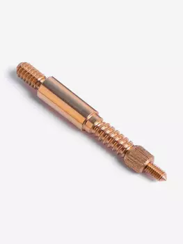 Адаптер-иголка A2S GUN, латунь, резьба "папа" дюймовая 5/40, Золотой