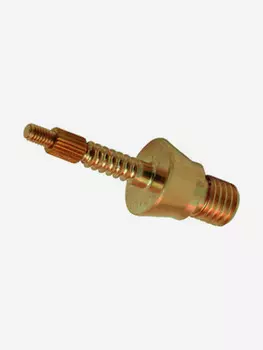 Адаптер-иголка A2S GUN, латунь, резьба папа, M5, Золотой