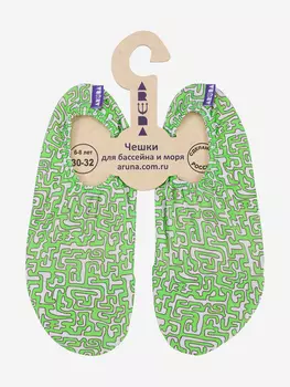 Аквашузы, аквасоки, чешки с антискользящей подошвой для бассейна, моря, пляжа, детского сада, занятия спортом ARUNA, Белый