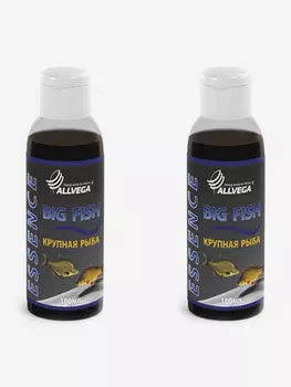 Ароматизатор-концентрат жидкий ALLVEGA "Essence Big Fish", крупная рыба, 2 шт по 100мл, Черный