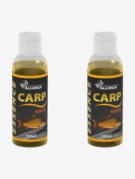 Ароматизатор-концентрат жидкий ALLVEGA "Essence Carp", карп, 2шт по 100 мл, Коричневый